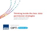 Thinking inside the box: data permission strategies - 18 November