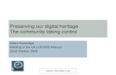 CLOCKSS archive - Preserving our digital heritage - The community taking control