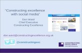 Constructing Excellence with social media