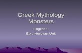 Greek mythology monsters