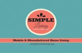 Simple Living - Mobile and Manufactured Home Living