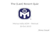 Mensa AGM 2013 Quiz
