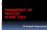 Management of massive blood loss