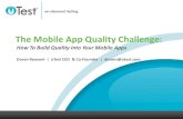 Doron Reuveni - The Mobile App Quality Challenge - EuroSTAR 2010