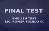 Final test lic.romer