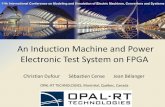 OPAL-RT Induction machine & power electronic test system on FPGA