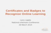 Certificates & Badges