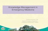 Knowledge management in emergency medicine