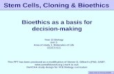 Bioethics, Stem Cells & Cloning