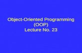 Oop +  lecture23