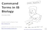 BioKnowledgy  Command Terms In IB Biology