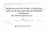 Implementation of the ecosystem approach through Marine Spatial Planning: the Norwegian case