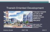 Potential Impacts of TOD in the Middle East Neighborhood, Baltimore, Maryland
