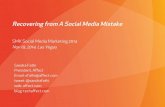 Recovering From A Social Media Mistake By Sandra Fathi