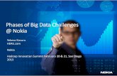 Phases of Big Data Challenges @ Nokia