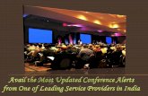 Avail the most updated conference alerts from one of leading service providers in india