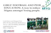 Girls’ football and peer education a way to reduce stigma amongst young people