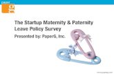 The Startup Maternity & Paternity Leave Policy Survey