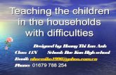 Teaching the children in the households with difficulties   by hoanglananh