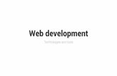 Web development - technologies and tools