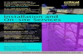 Critical Power Supplies Ltd 2012 Services Brochure