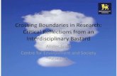 The Challenges of Interdisciplinary Research