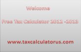 Free Tax Calculattor 2013
