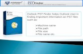 Outlook PST finder find PST files from configured system
