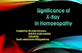 significance of X-Ray in Homoeopathy