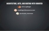 Architecture, Auth, and Routing with uiRouter