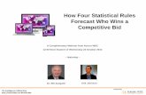 How Four Statistical Rules Forecast Who Wins a Competitive Bid