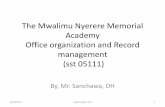 The mwalimu nyerere memorial academy