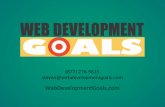 Web Development Goals, LLC Marketing Budget PowerPoint