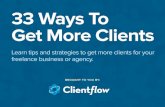 33 Ways To Get More Clients