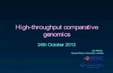 Phylogenomic methods for comparative evolutionary biology - University College Dublin MSc - Joe Parker - 24th October 2014