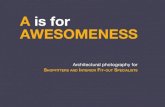 A is for Awesomeness Photography for Shopfitters and Interior Fit-out Specialists