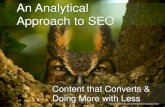 An Analytical Approach to SEO & Content that Converts
