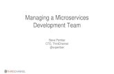 Managing a Microservices Development Team (And advanced Microservice concerns)
