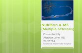 Nutrition and MS