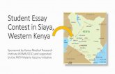 Siaya essay contest spotlights malaria in Kenya