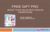 Improve customer services by Free Gift Pro - Magento Extensions