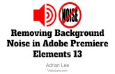 Removing Background Noise in Adobe Premiere Elements 13