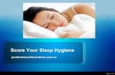 Score your sleeping hygiene