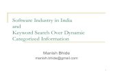 Research Opportunities in India & Keyword Search Over Dynamic Categorized Information
