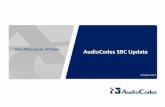 AudioCodes Session Border Controller Update