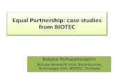 Bubpha techapattaraporn equal partnership case studies from biotec