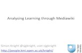Analysing Learning Through Mediawiki
