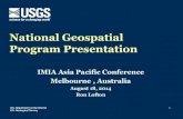 National Geospatial Program Presentation - IMIA Asia Pacific Conference