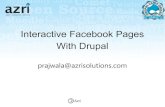 Interactive facebook pages