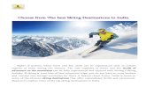 The Best Skiing Destinations in India